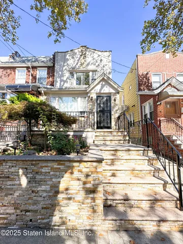 a view of a building with a street