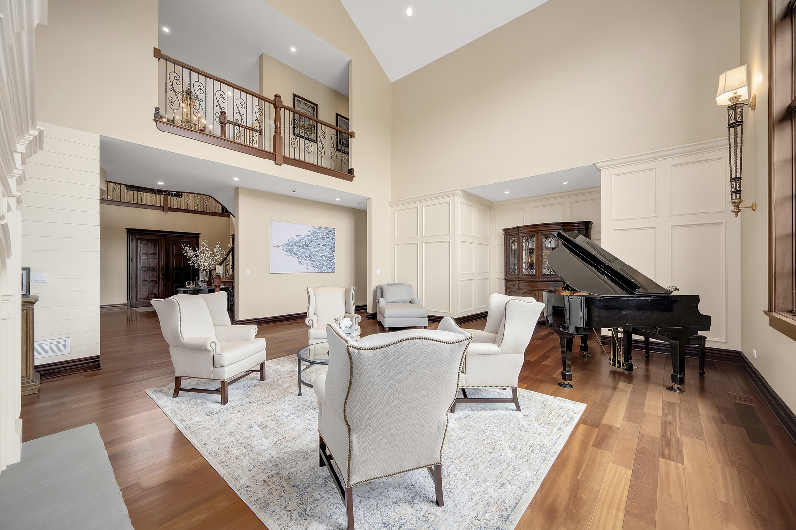 8511 Kearney Road Downers Grove, IL 60516 - Photo 18 of 71 a living room with furniture and wooden floor
