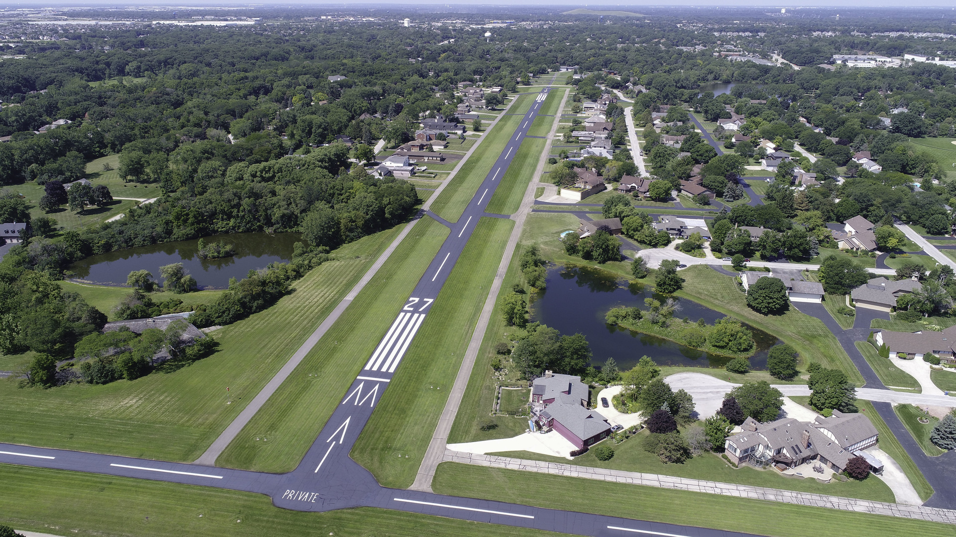 8511 Kearney Road Downers Grove, IL 60516 - Photo 67 of 71 an aerial view of a residential houses with outdoor space and swimming pool