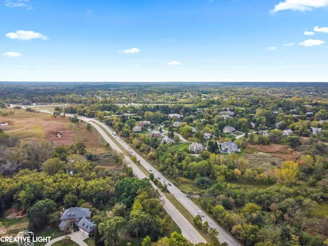 an aerial view of a city