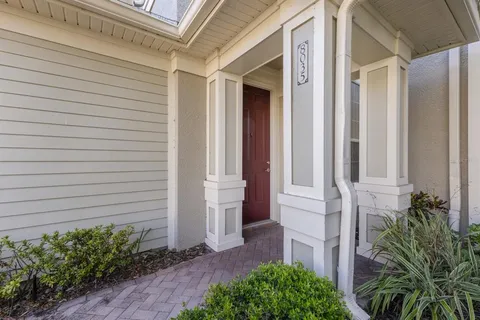 a view of front door of house