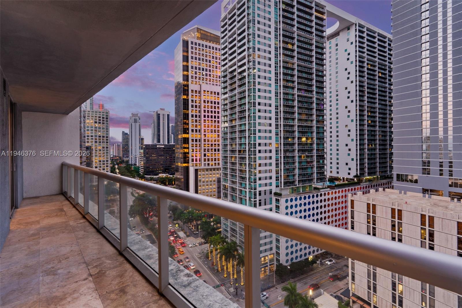 485 Brickell Avenue, Unit 1804 Miami, FL 33131 - Photo 33 of 60 a view of balcony with city view