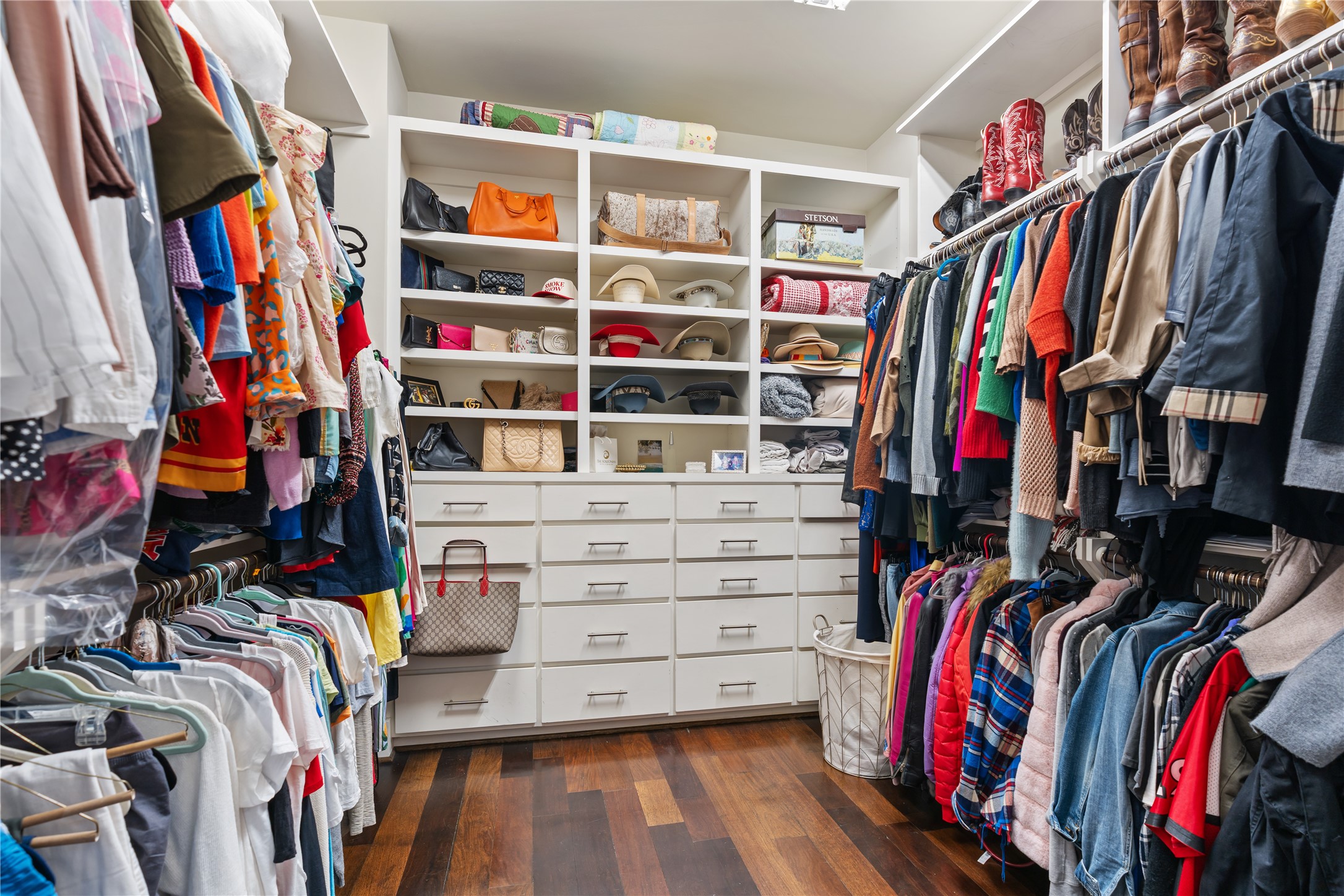 926 Nicholson Street Houston, TX 77008 - Photo 23 of 36 One of two expansive walk-in closet with custom organization and abundant storage.