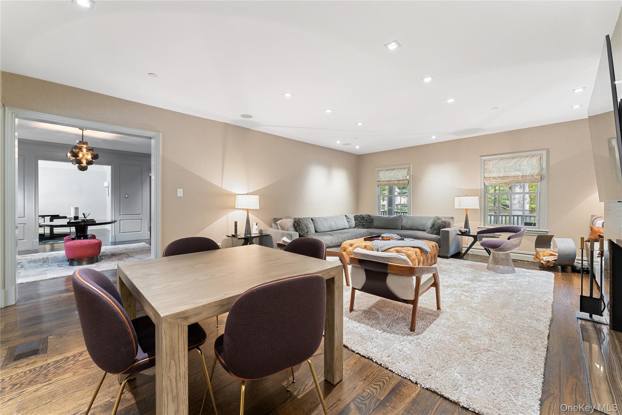 8 Richbell Road Scarsdale, NY 10583 - Photo 15 of 45 a view of a dining room with furniture and a livingroom