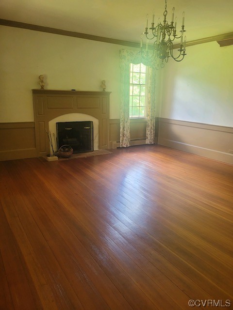 3922 Courtland Road Disputanta, VA 23842 - Photo 14 of 22 an empty room with windows and fireplace