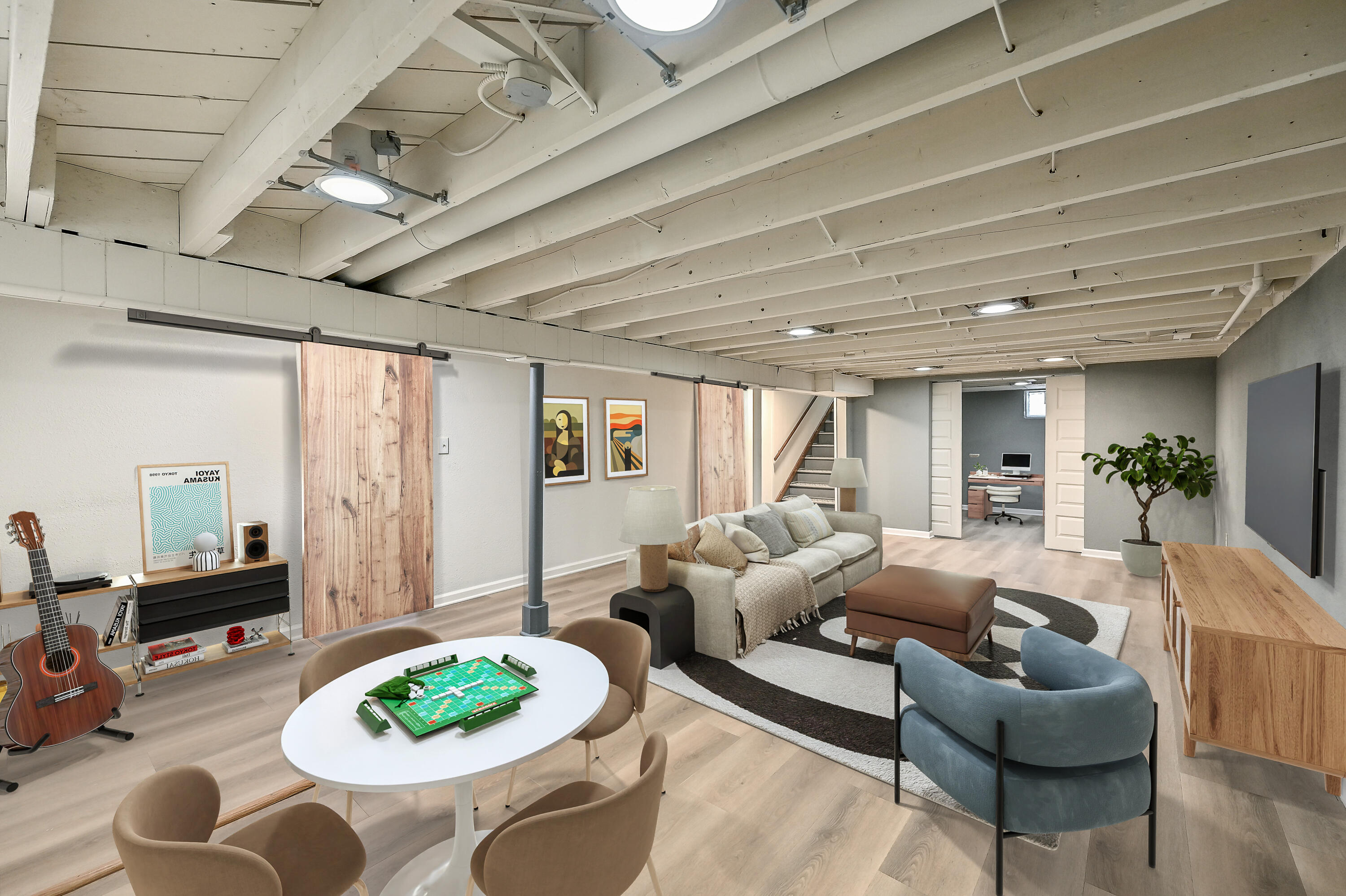 13640 West Burleigh Road Brookfield, WI 53005 - Photo 24 of 40 Semi-Finished Rec Room