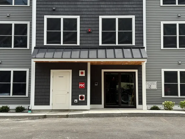 a view of a building with a outdoor space