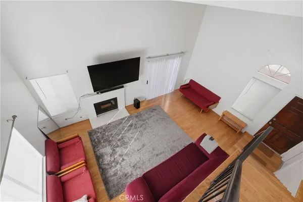 a view of a room with an empty space