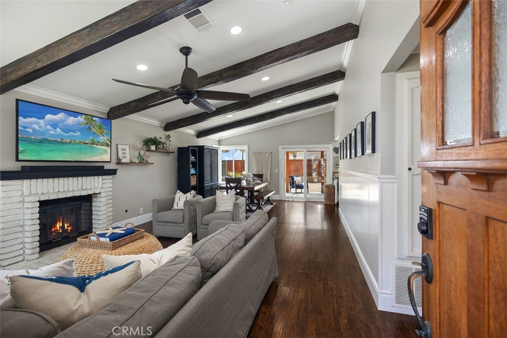 2818 Via Blanco San Clemente, CA 92673 - Photo 4 of 45 a living room with furniture fireplace and flat screen tv
