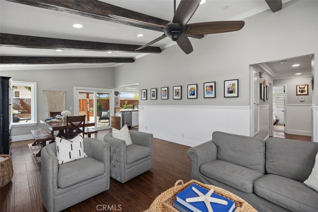 2818 Via Blanco San Clemente, CA 92673 - Photo 8 of 45 a living room with furniture and a ceiling fan