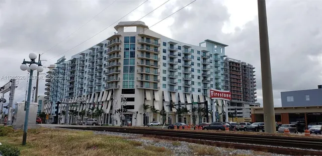 a front view of a building