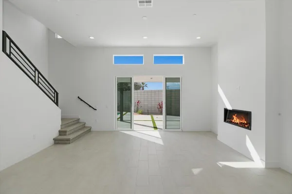 a view of an entryway with stairs