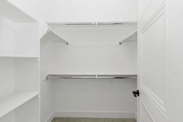 a close view of closet