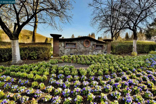 a view of a lake with a yard