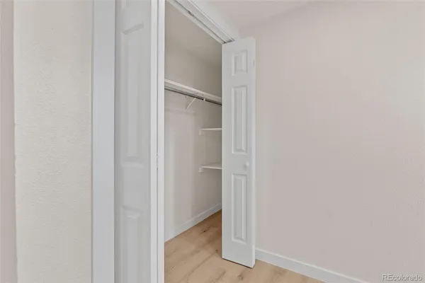 a view of closet area