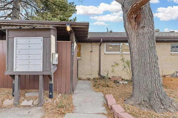 a front view of a house