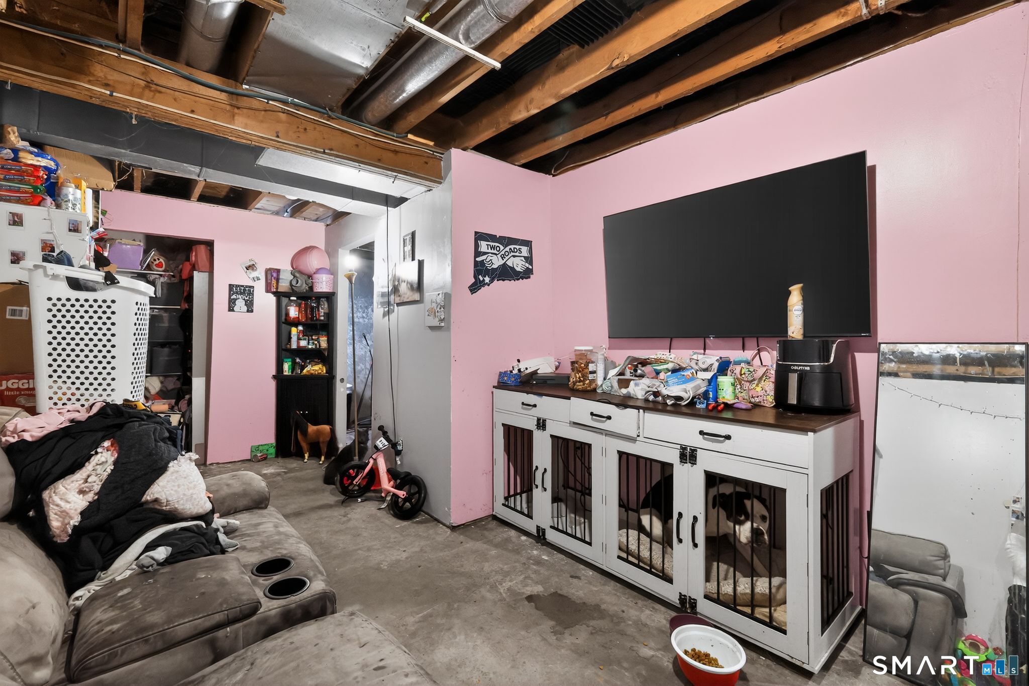 172 Bailey Hill Road Killingly, CT 06239 - Photo 6 of 35 a living room with furniture and a flat screen tv