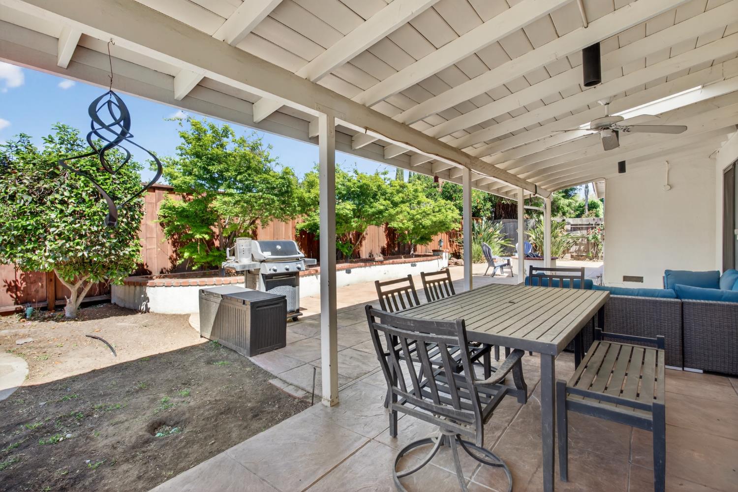 1909 Chelwood Way Modesto, CA 95355 - Photo 33 of 44 a view of an outside dining space with furniture