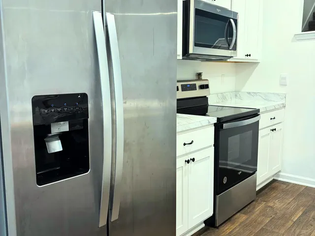 a close view of stove top oven