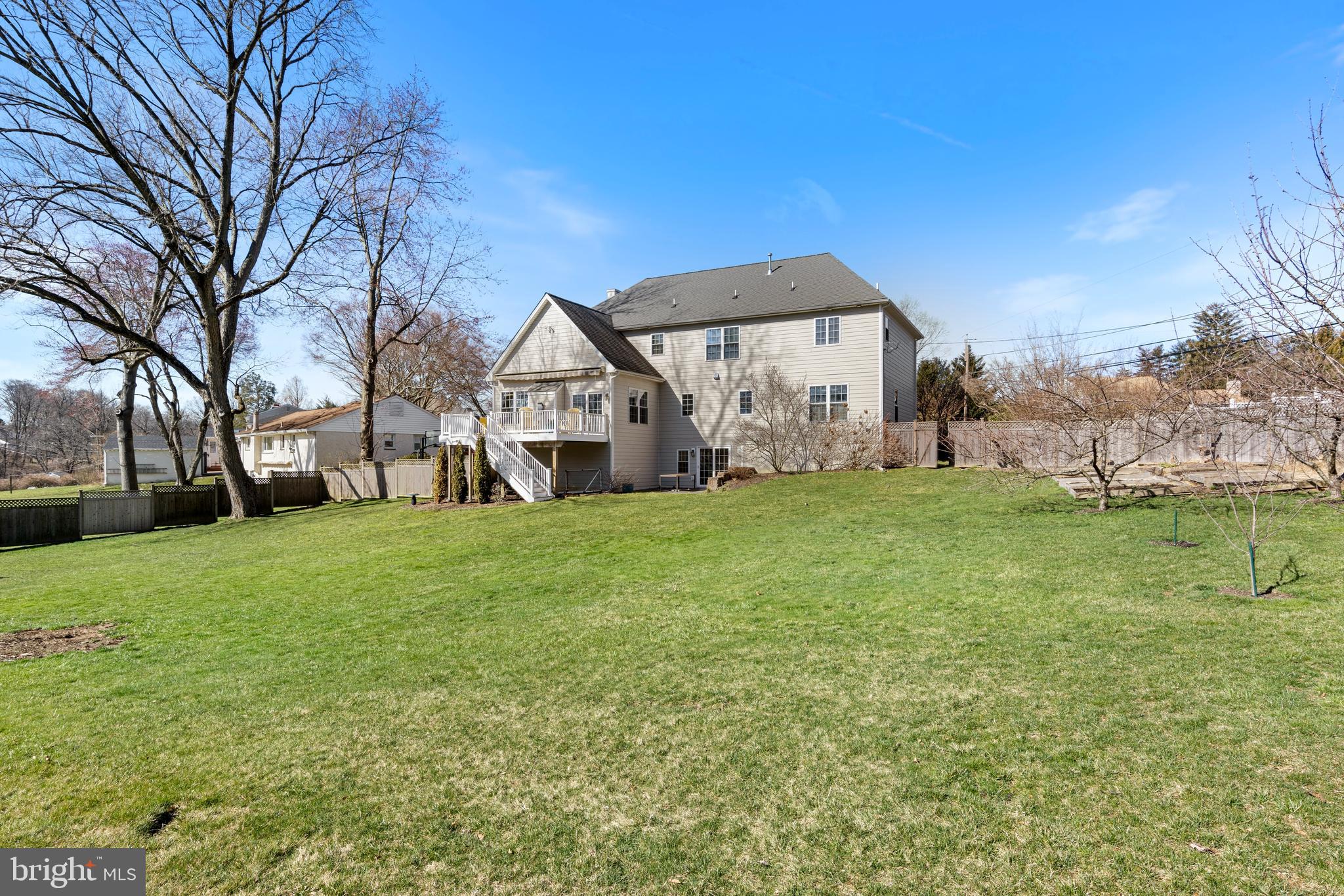 3402 Lewis Road Newtown Square, PA 19073 - Photo 38 of 43 Rear deck has stairs to the lower level patio