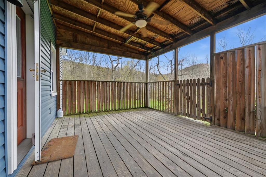 192 Yellow Creek Road Harmony, PA 16037 - Photo 33 of 41 a view of a balcony with wooden floor