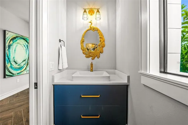 an outdoor space with lots of tables and chairs