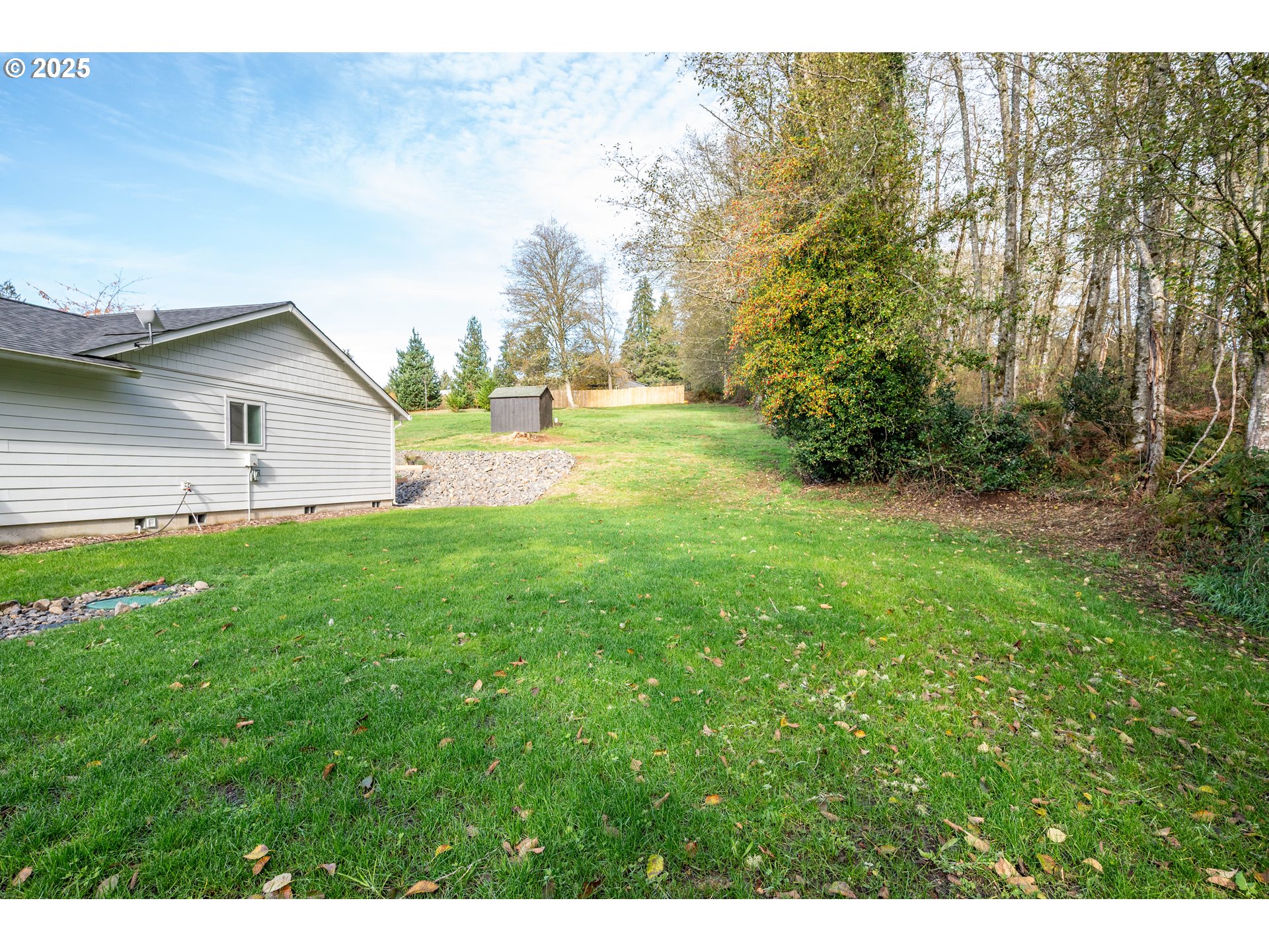 940 Stella Road Longview, WA 98632 - Photo 25 of 39 a view of a backyard with large trees