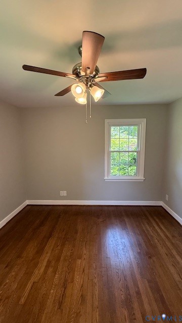 3817 Bridgeton Road Richmond, VA 23234 - Photo 13 of 23 an empty room with wooden floor chandelier fan and windows