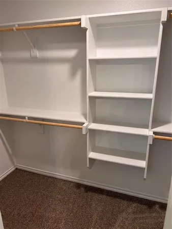 a close view of closet