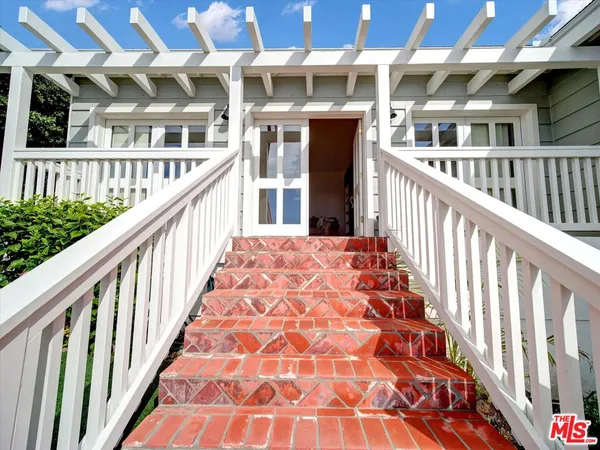 a view of a balcony