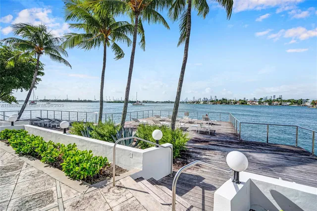a view of a terrace with furniture