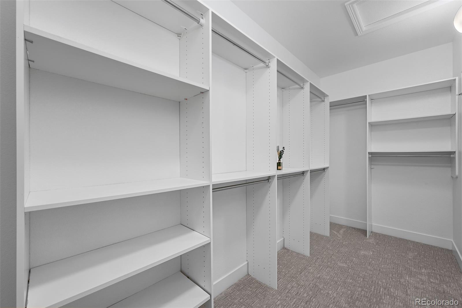11036 Glengate Circle Highlands Ranch, CO 80130 - Photo 23 of 42 a view of an empty walk in closet