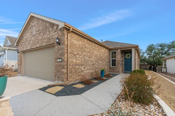 a view of a house with a patio