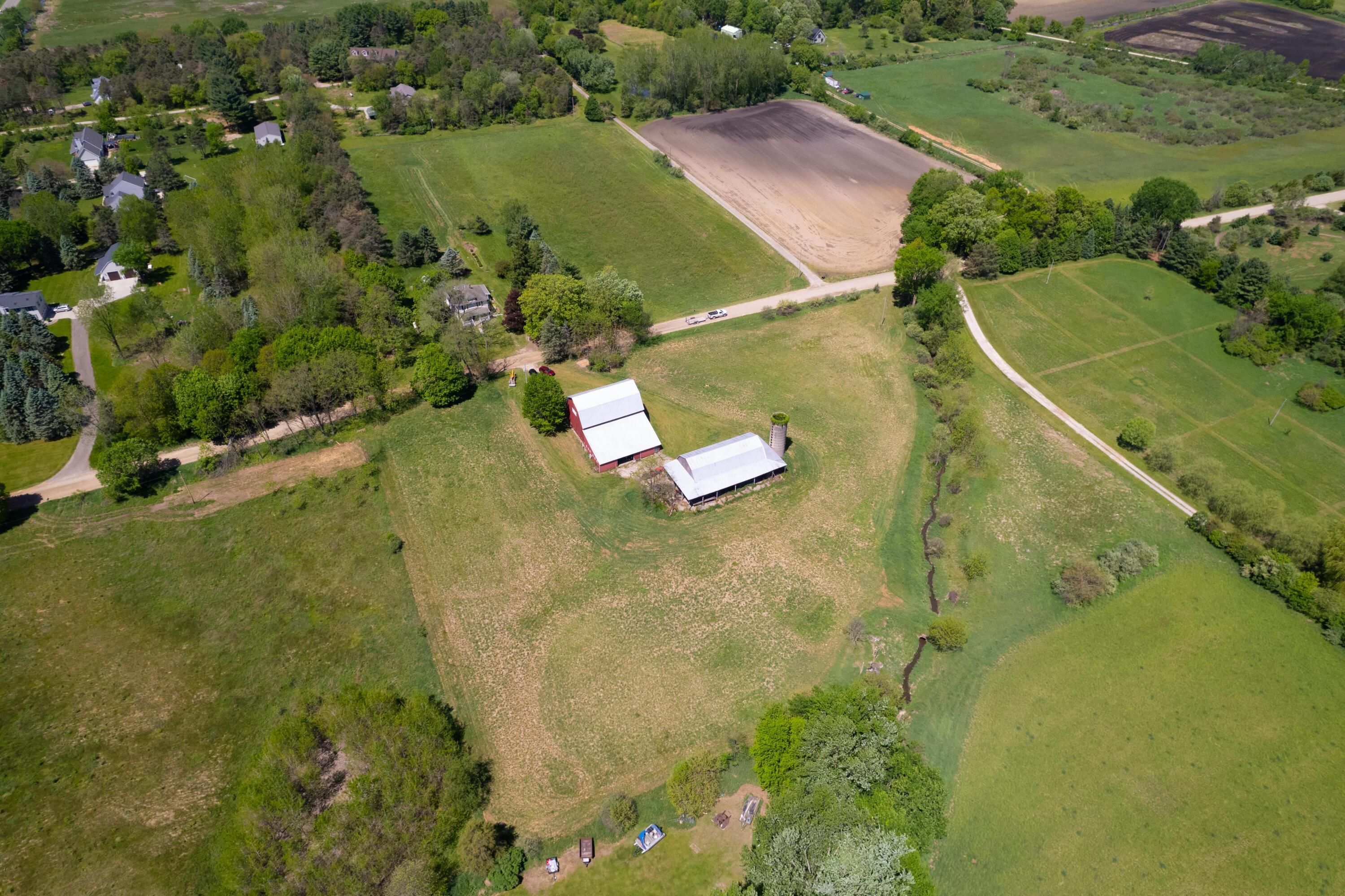 15610 Arnold Road Gregory, MI 48137 - Photo 83 of 90 Drone barns, stream