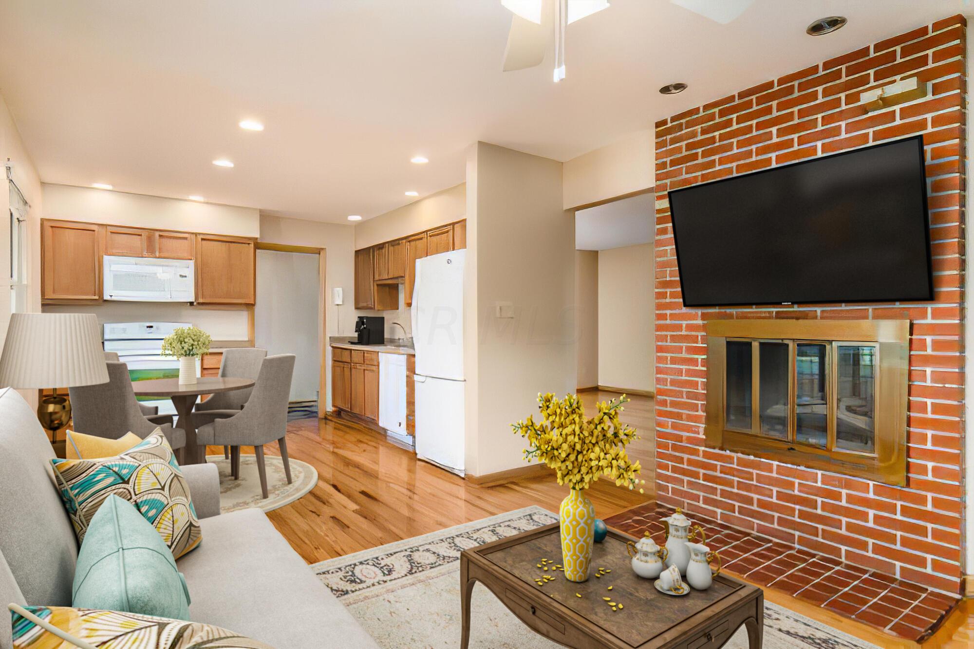 1518 Fishinger Road Columbus, OH 43221 - Photo 11 of 41 staged kitchen and sitting area