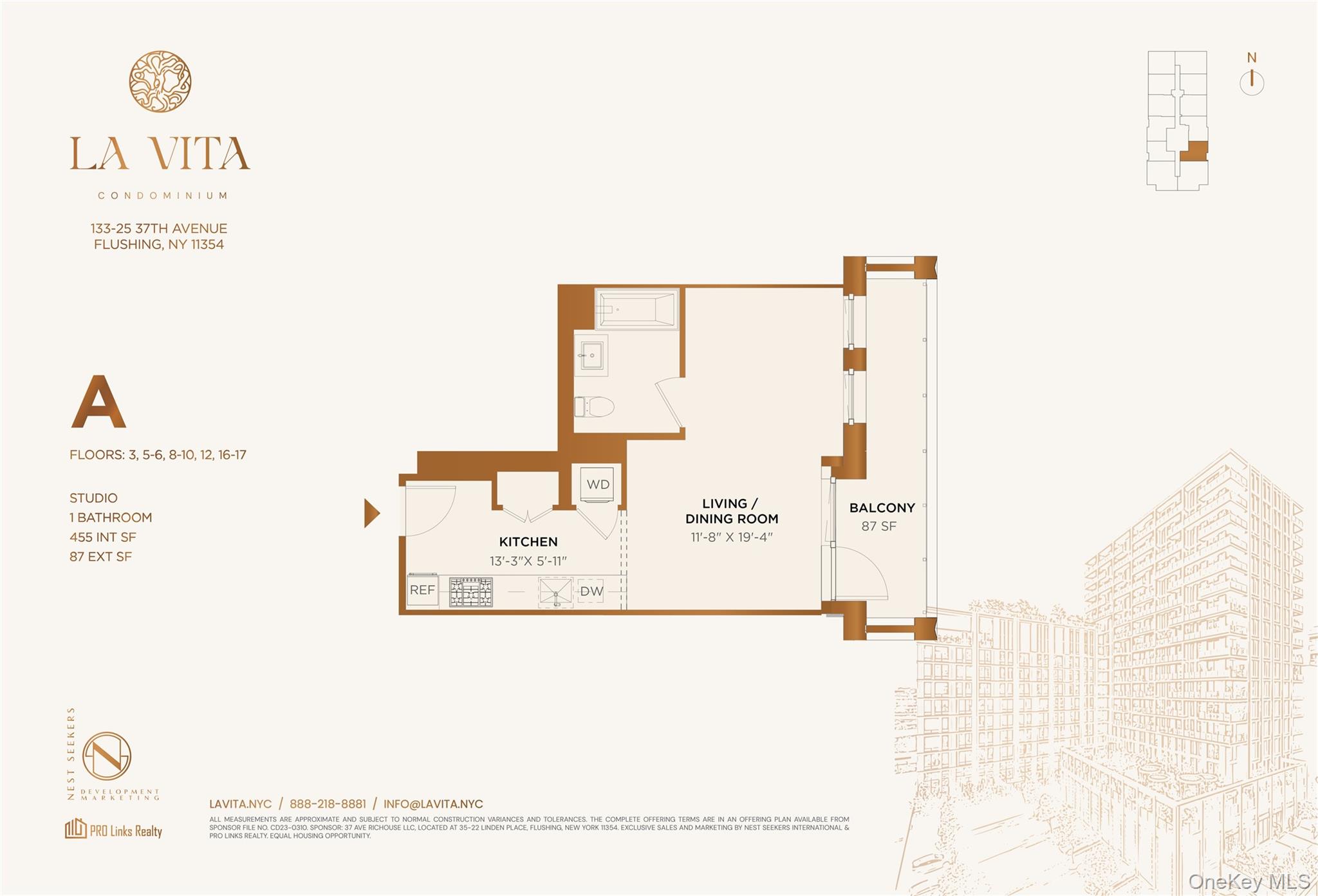 133-25 37th Avenue, Unit 3A Queens, NY 11354 - Photo 10 of 11 View of floor plan / room layout