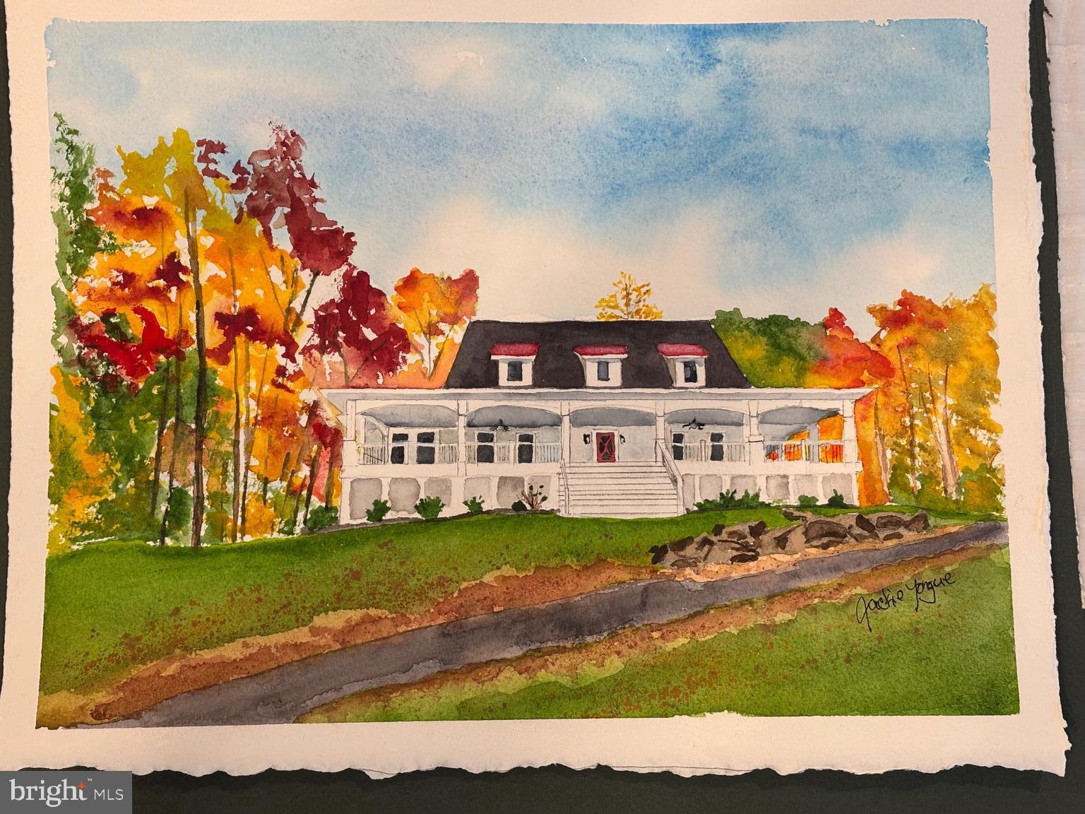 3411 Fenny Hill Road Delaplane, VA 20144 - Photo 12 of 75 Watercolor of home in fall