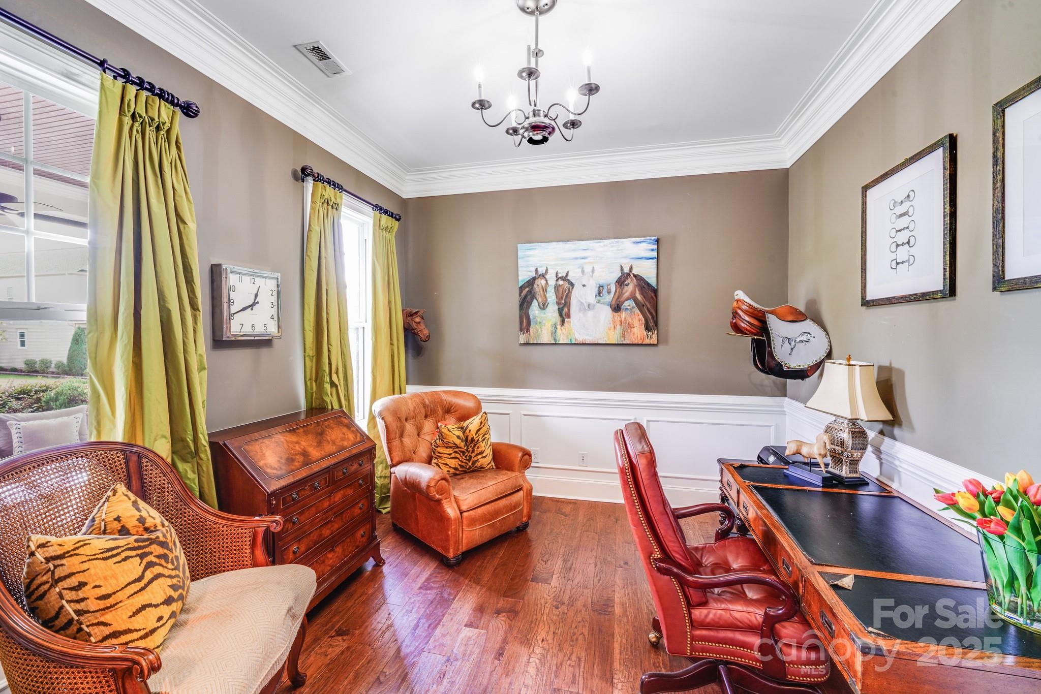 2702 Arsdale Road Waxhaw, NC 28173 - Photo 23 of 48 a living room with furniture fireplace and a large window