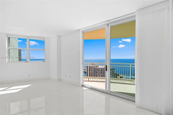 a view of a city skyline from a terrace