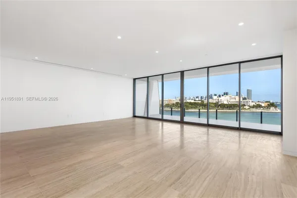 a view of an empty room