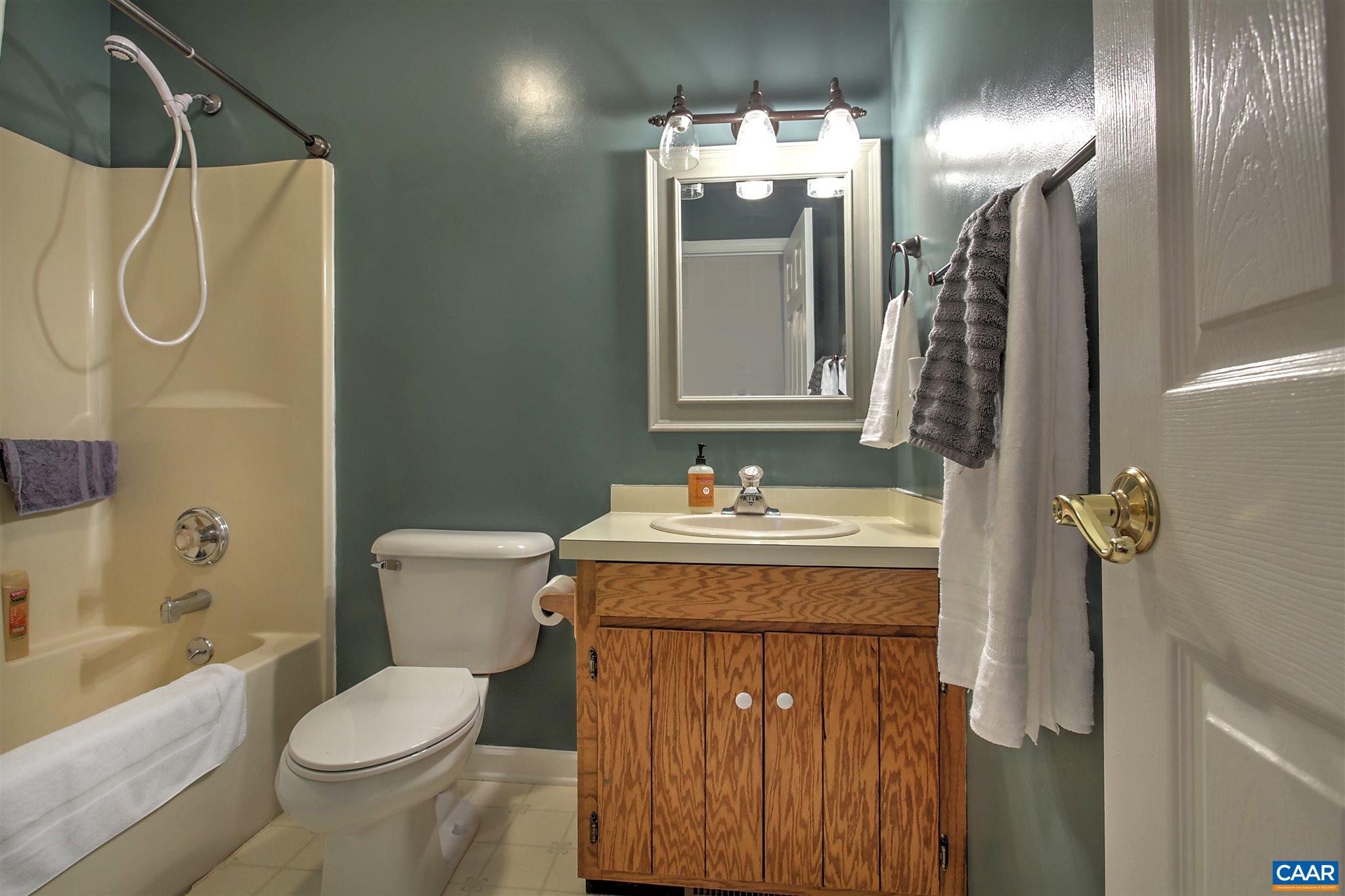 8 Daisy Road Ruckersville, VA 22968 - Photo 13 of 26 a bathroom with a granite countertop sink toilet and shower