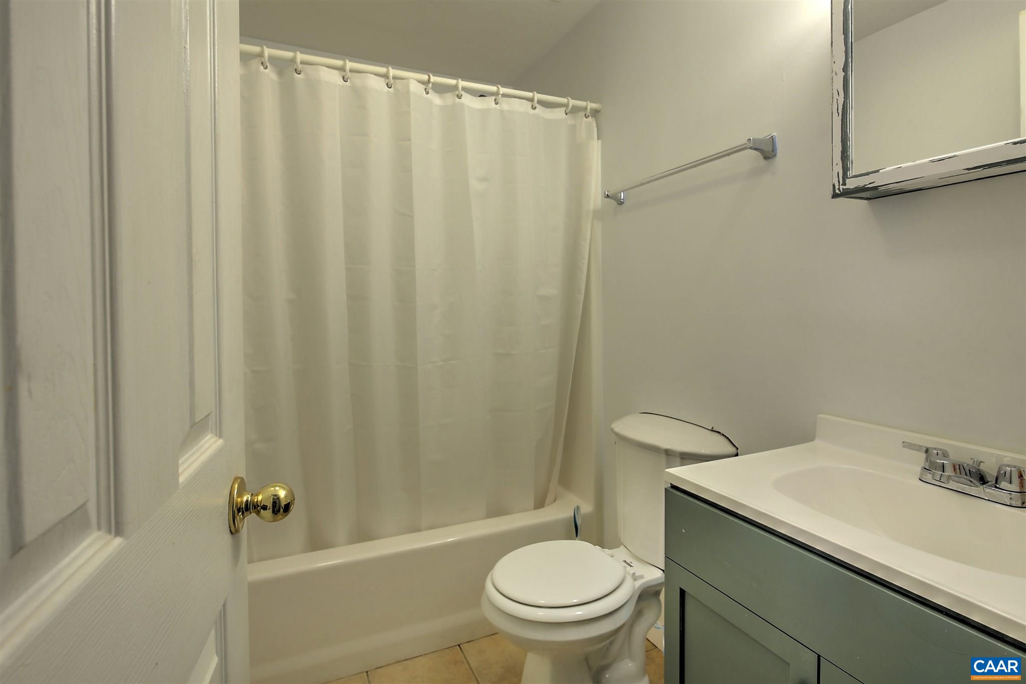 8 Daisy Road Ruckersville, VA 22968 - Photo 23 of 26 a bathroom with a sink a toilet and shower curtain