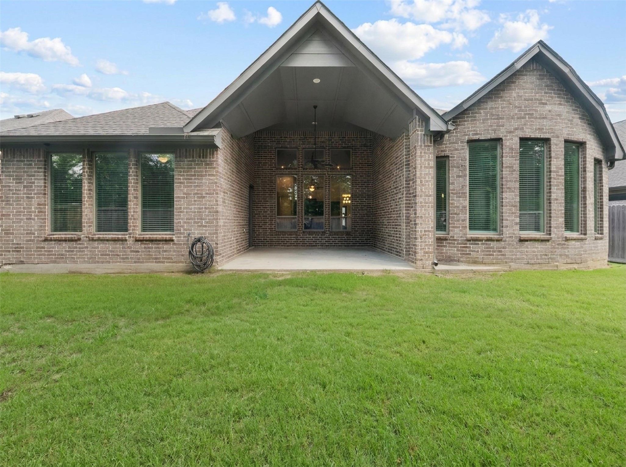 8022 McKittrick Ridge Drive Porter, TX 77365 - Photo 34 of 44 View to Back patio - Grass virtually staged for growth potential