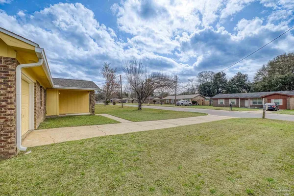 a view of outdoor space yard and swimming pool