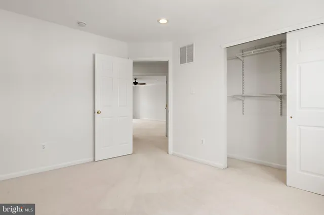 a view of an empty room