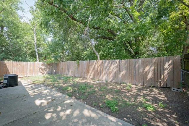 a backyard of a house