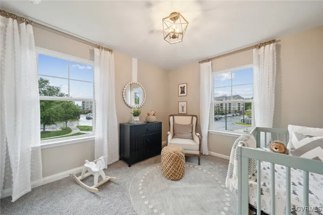 a view of a livingroom with furniture window and outside view