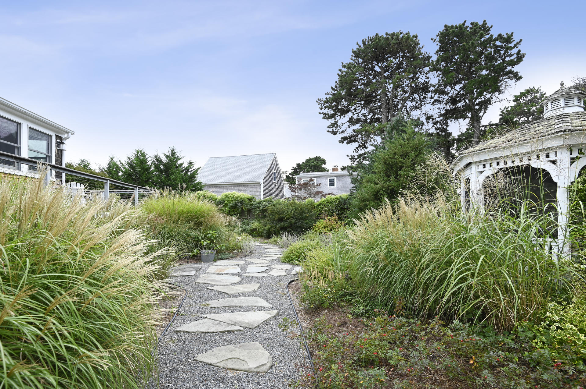 15 Clayton Road Eastham, MA 02642 - Photo 27 of 49 a view of a garden with water fountain