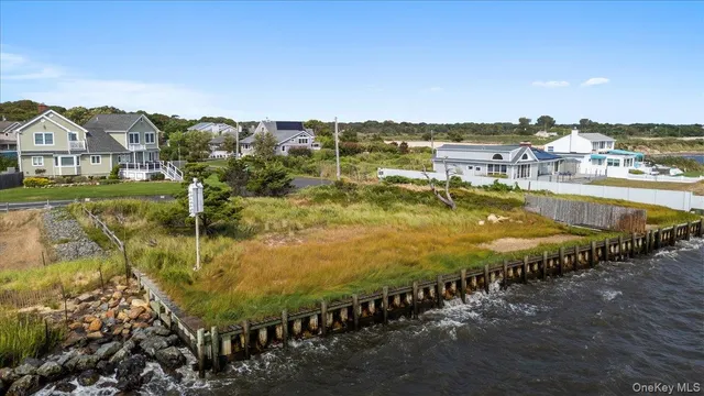 a view of a lake with houses