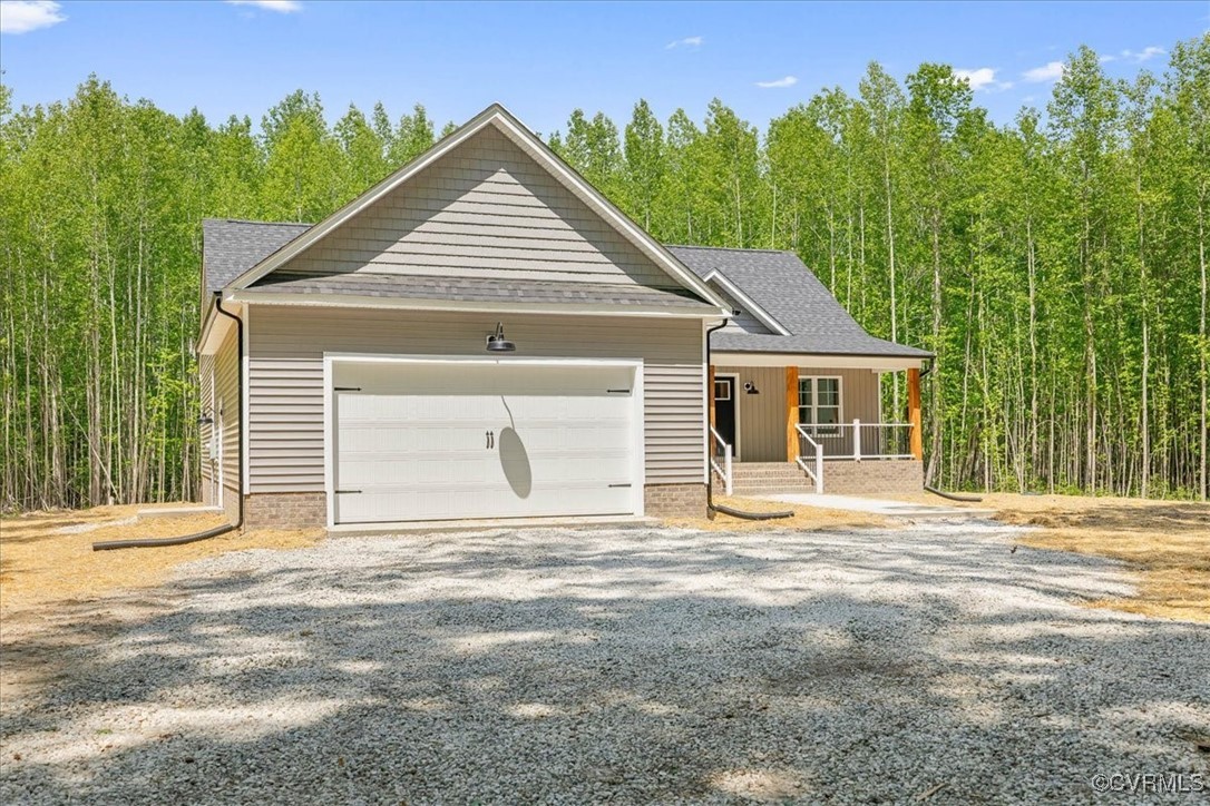 14954 Lebanon Road Spring Grove, VA 23881 - Photo 3 of 29 View of front of property featuring covered porch,